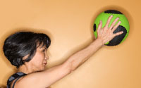 patient lifting exercise ball